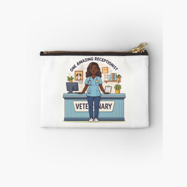Item preview, One Amazing Veterinary Receptionist - Front Desk Black African-American Hero designed and sold by TeesYouWant.