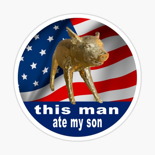 Item preview, this man ate my son -- Dan and Phil Golden Pig American Flag version designed and sold by J-Creative-.