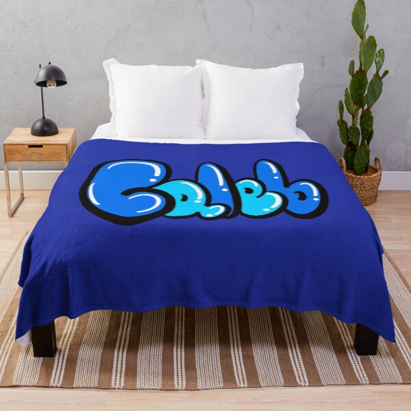 Item preview, Caleb name in blue graffiti calligraphy Top 10 best personalised gifts for boys and men Caleb designed and sold by Artonmytee.