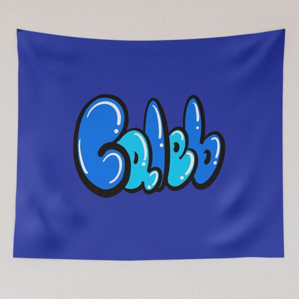 Item preview, Caleb name in blue graffiti calligraphy Top 10 best personalised gifts for boys and men Caleb  designed and sold by Artonmytee.