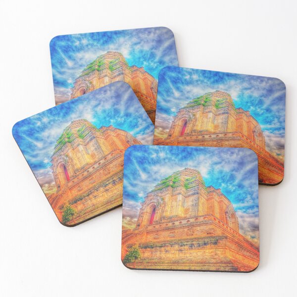 Item preview, Ancient Thai Temple Under Dramatic Sky designed and sold by Faruk Kalkan Travel Gallery.