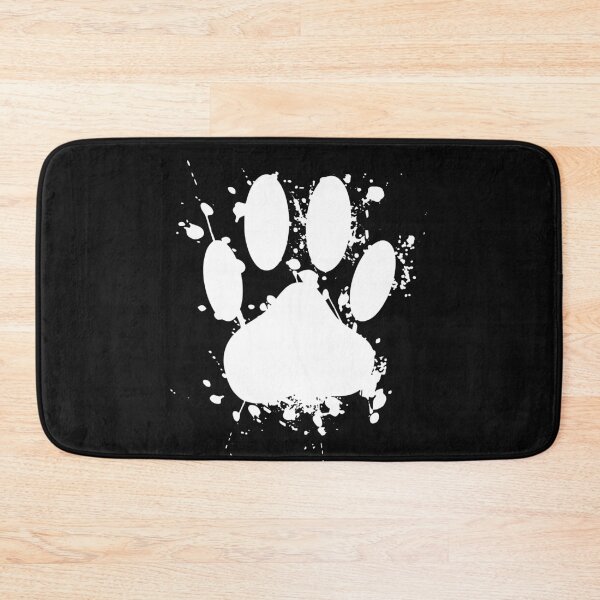 Item preview, White Paint Splatter Dog Paw Print designed and sold by Almdrs.