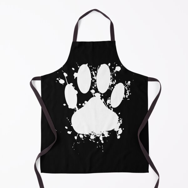 Item preview, White Paint Splatter Dog Paw Print designed and sold by Almdrs.