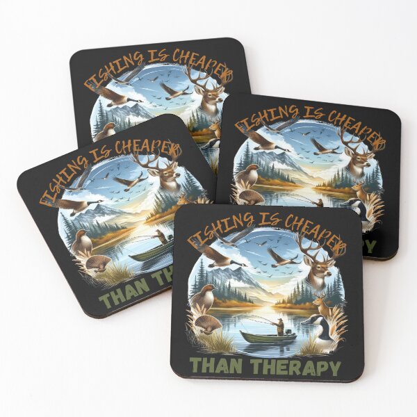 Item preview, Fishing Is Cheaper Than Therapy Gifts For Fishermen designed and sold by I-wanna-T-shirt.