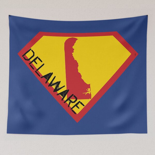 Item preview, DELAWAREAN  SHIELD - Freedom Is The Superpower - SUPERHERO DELAWARE spellout design designed and sold by pelagio.