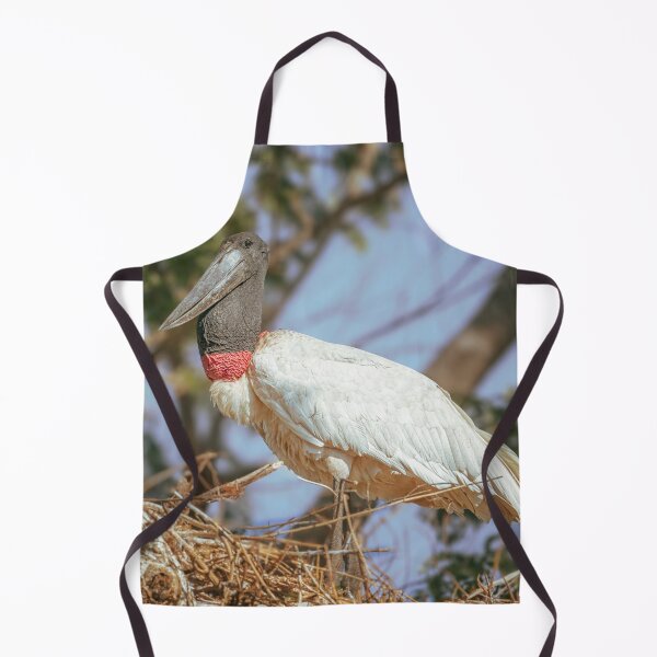 Item preview, Jabiru Stork Tending the Nest Pantanal Brazil designed and sold by PhotoArt by Joan Carroll.