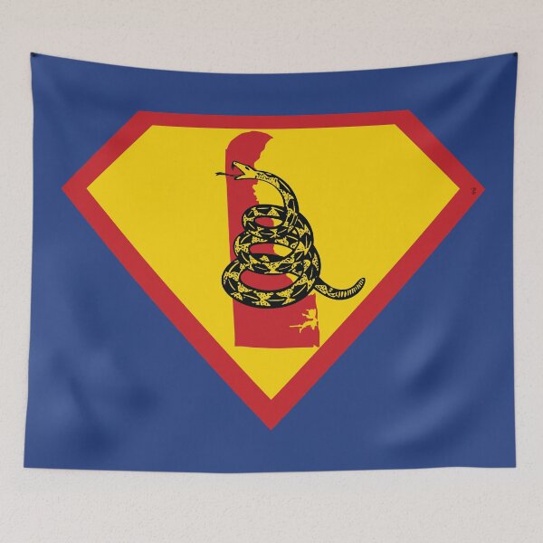 Item preview, DELAWAREAN SHIELD - Freedom Is The Superpower -  Gadsden Snake Flag - Dont Tread On Me SUPERHERO DELAWARE design designed and sold by pelagio.