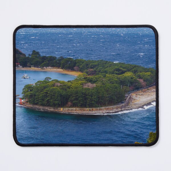 Item preview, Japanese Fishing Port and Village Along Forested Cove Coastline designed and sold by Pix4Japan.