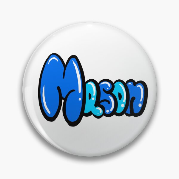 Item preview, Mason name in blue graffiti calligraphy Top 10 best personalised gifts for boys and men Mason  designed and sold by Artonmytee.