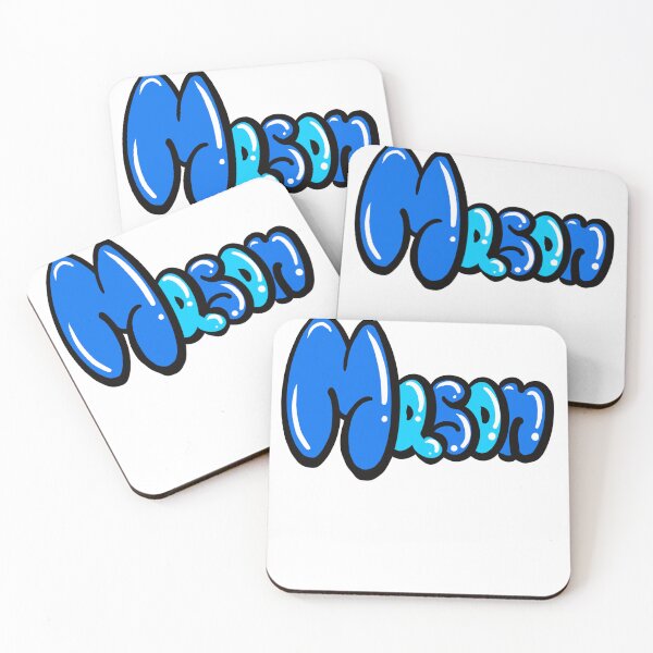 Item preview, Mason name in blue graffiti calligraphy Top 10 best personalised gifts for boys and men Mason  designed and sold by Artonmytee.