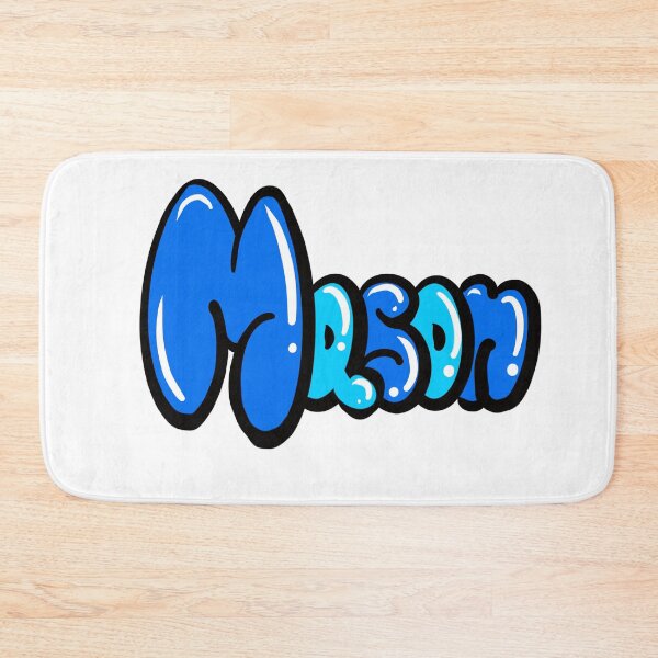Item preview, Mason name in blue graffiti calligraphy Top 10 best personalised gifts for boys and men Mason  designed and sold by Artonmytee.