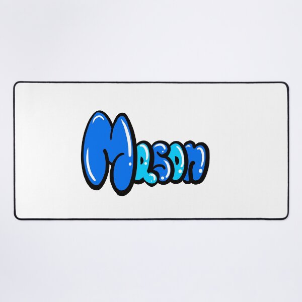 Item preview, Mason name in blue graffiti calligraphy Top 10 best personalised gifts for boys and men Mason  designed and sold by Artonmytee.