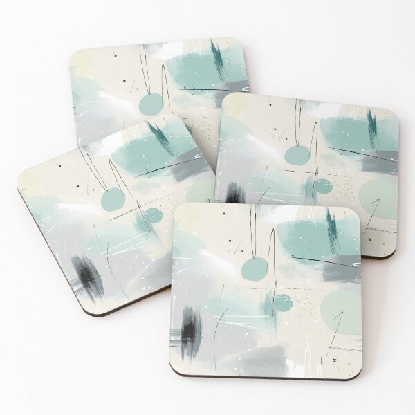 Item preview, Nordic Brushstrokes – Minimal Abstract Pastel Pattern designed and sold by Moisky Patterns.