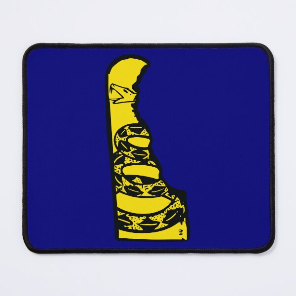 Item preview, DELAWARE  - Libertarian - Don't Tread On Me Gadsden Snake on DELAWAREAN Map designed and sold by pelagio.
