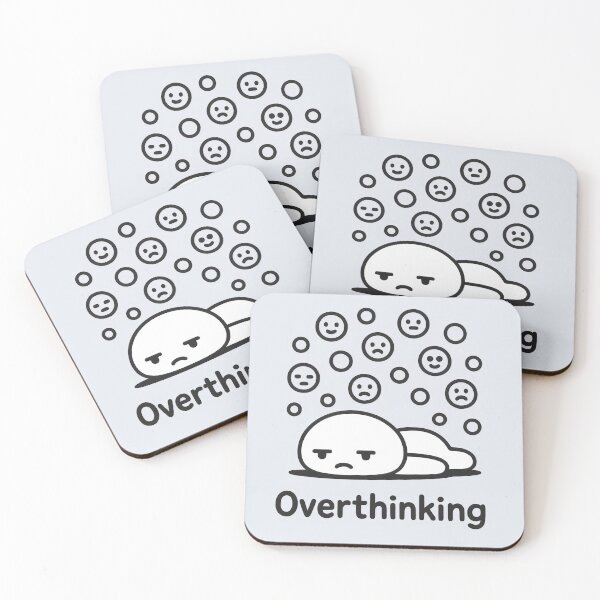 Item preview, Tired Overthinking Doodle with Emotions designed and sold by Animepic222.