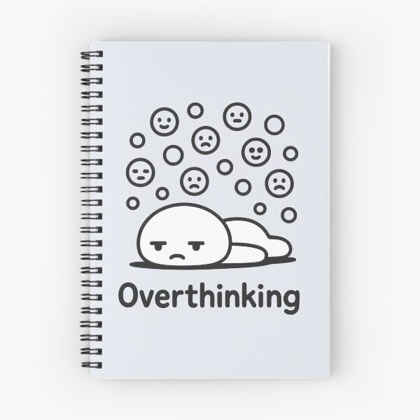 Item preview, Tired Overthinking Doodle with Emotions designed and sold by Animepic222.