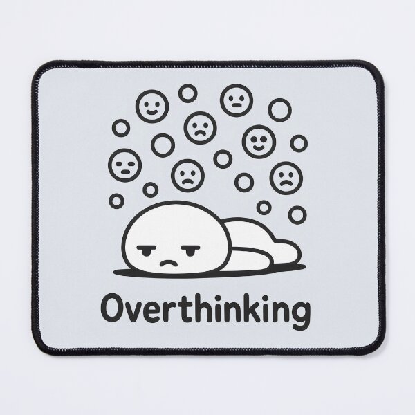 Item preview, Tired Overthinking Doodle with Emotions designed and sold by Animepic222.