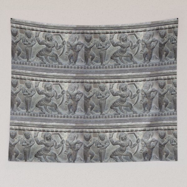 Item preview, "Champa Stone Relief Art - Ancient Vietnamese Warrior Design (9th–13th Centuries CE) designed and sold by Naomi Gutierrez Parrish.
