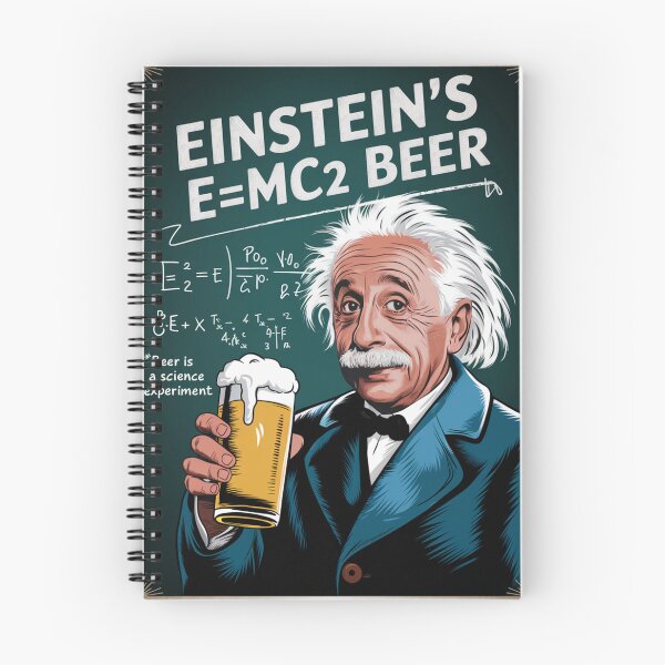Item preview, albert einstein m=MC2 beer formula  designed and sold by martin max.