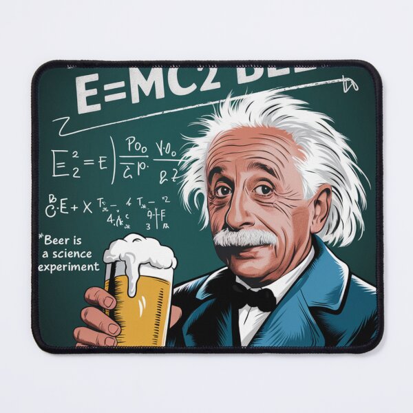 Item preview, albert einstein m=MC2 beer formula designed and sold by martin max.