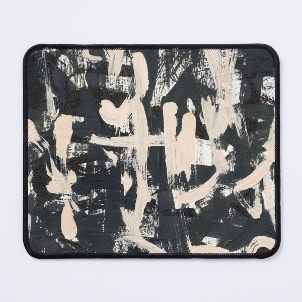 Item preview, "Whistling" - Pink and Black Abstract Painting Acrylic Artwork Original Art designed and sold by pngrktes-art.