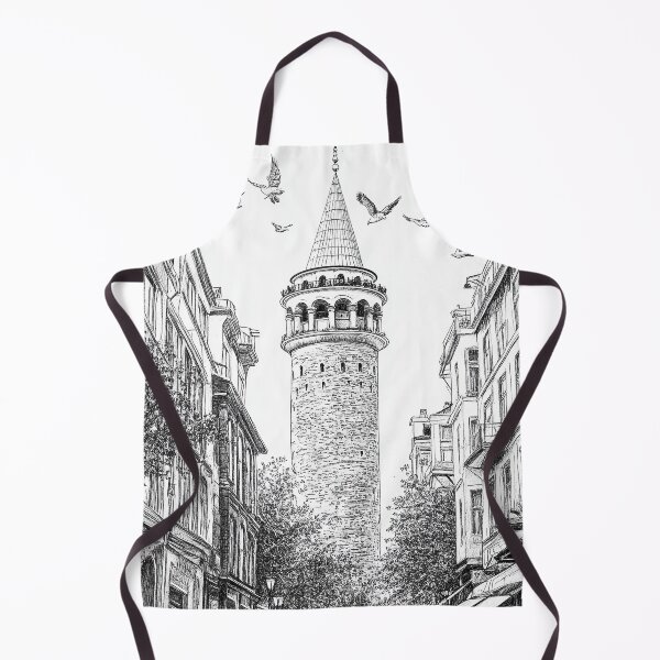 Item preview, Galata Tower Istambul Turkey in Ink designed and sold by hussardigital.