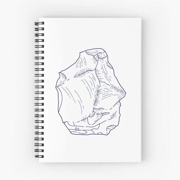 Item preview, Stone tool print blue designed and sold by GoatSkin.