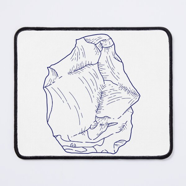 Item preview, Stone tool print blue designed and sold by GoatSkin.