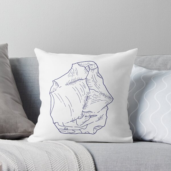 Item preview, Stone tool print blue designed and sold by GoatSkin.