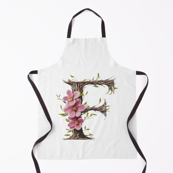 Item preview, Floral Letter F Wall Art - Nature-Inspired Botanical Typography Print designed and sold by Psycho-Crazy.