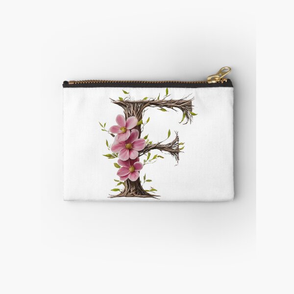 Item preview, Floral Letter F Wall Art - Nature-Inspired Botanical Typography Print designed and sold by Psycho-Crazy.