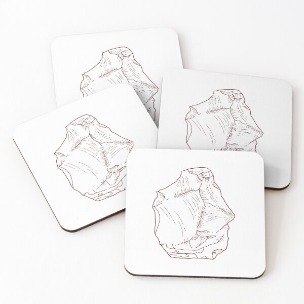 Item preview, Stone tool print red designed and sold by GoatSkin.