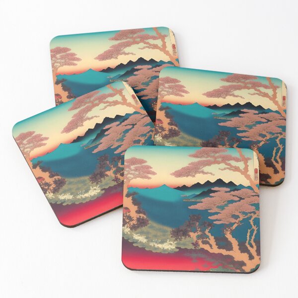 Item preview, Sakura Shores: Crimson-Blue Serenity designed and sold by Felia001.