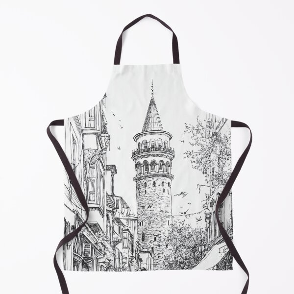 Item preview, Galata Tower Istambul Turkey in Ink designed and sold by hussardigital.
