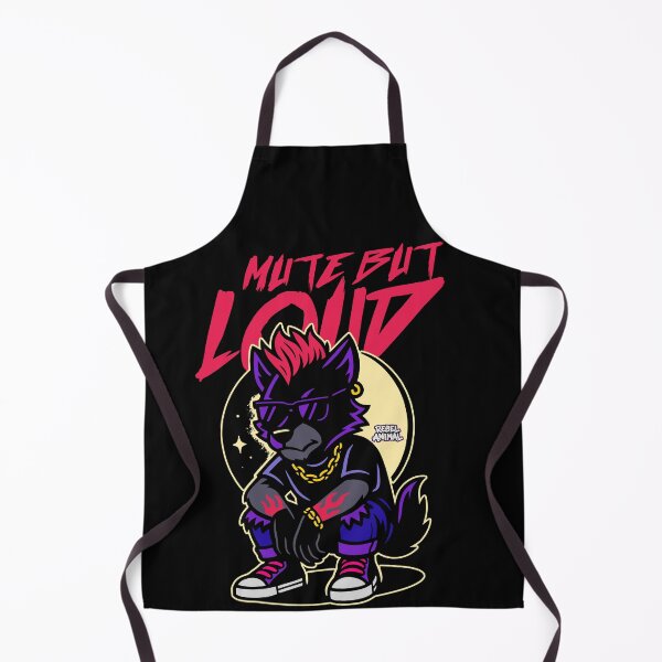 Item preview, Mute But Loud - Silent Rebel Wolf Under the Moon designed and sold by Rebel Animal.