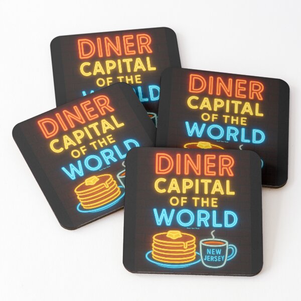 Item preview, Diner Capital of the World – New Jersey Neon Pancake Art designed and sold by MySheetMusicArt.