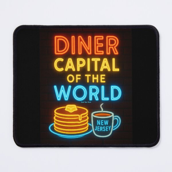Item preview, Diner Capital of the World – New Jersey Neon Pancake Art designed and sold by MySheetMusicArt.