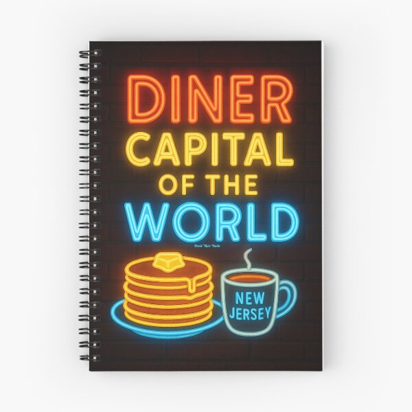 Item preview, Diner Capital of the World – New Jersey Neon Pancake Art designed and sold by MySheetMusicArt.