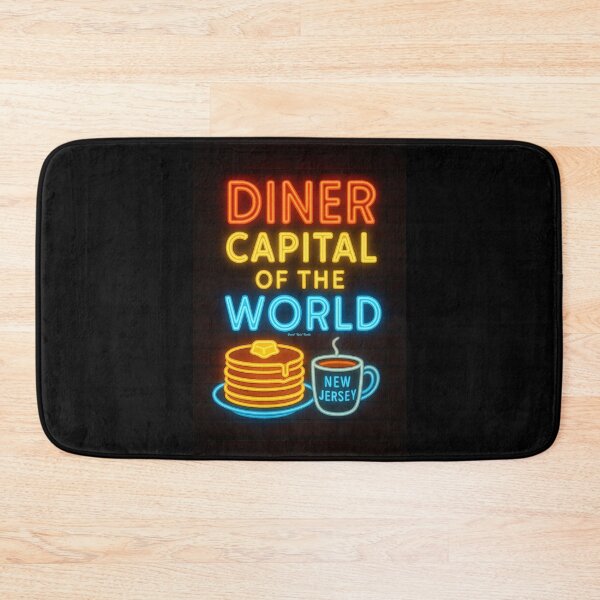 Item preview, Diner Capital of the World – New Jersey Neon Pancake Art designed and sold by MySheetMusicArt.