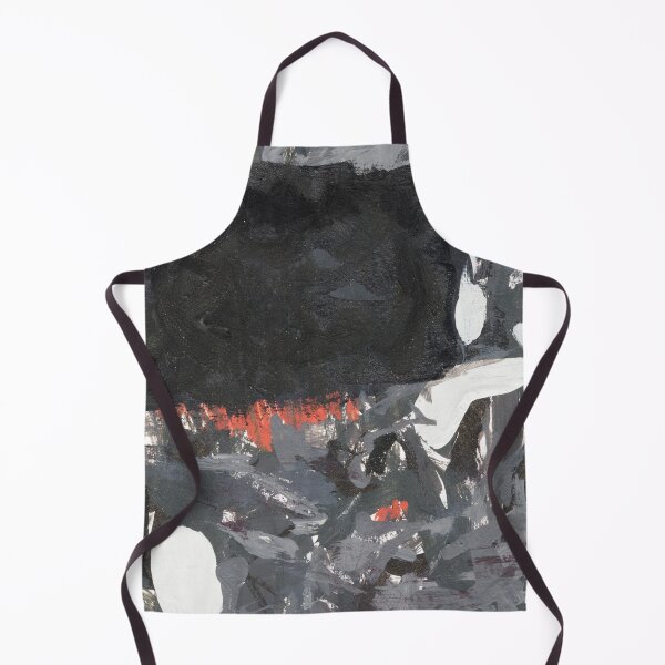 Item preview, "Night Swim" - Abstract Expressionist Modern Black Shapes designed and sold by pngrktes-art.