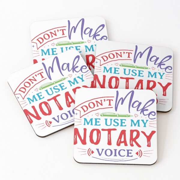 Item preview, Don’t Make Me Use My Notary Voice – Funny Notary Public Quote Design for T-Shirts, Stickers & Office Decor designed and sold by NotaryLife.