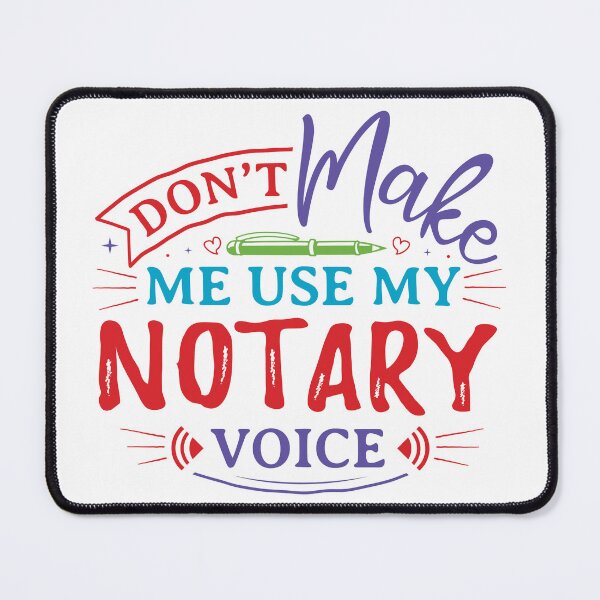 Item preview, Don’t Make Me Use My Notary Voice – Funny Notary Public Quote Design for T-Shirts, Stickers & Office Decor designed and sold by NotaryLife.
