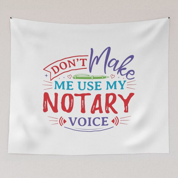 Item preview, Don’t Make Me Use My Notary Voice – Funny Notary Public Quote Design for T-Shirts, Stickers & Office Decor designed and sold by NotaryLife.