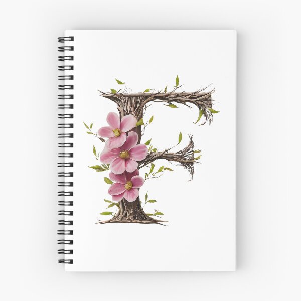 Item preview, Floral Letter F Wall Art - Nature-Inspired Botanical Typography Print 12 designed and sold by Psycho-Crazy.