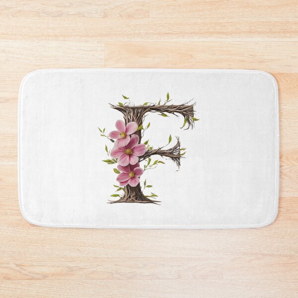 Item preview, Floral Letter F Wall Art - Nature-Inspired Botanical Typography Print 12 designed and sold by Psycho-Crazy.