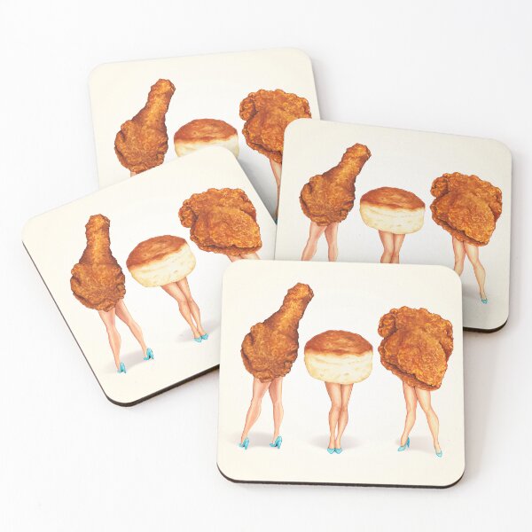 Item preview, Fried Chicken Pin-Ups designed and sold by Kelly  Gilleran.