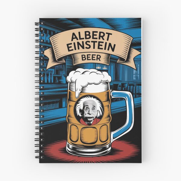 Aperçu de l'œuvre chope de bière Albert Einstein créée et vendue par martin max.