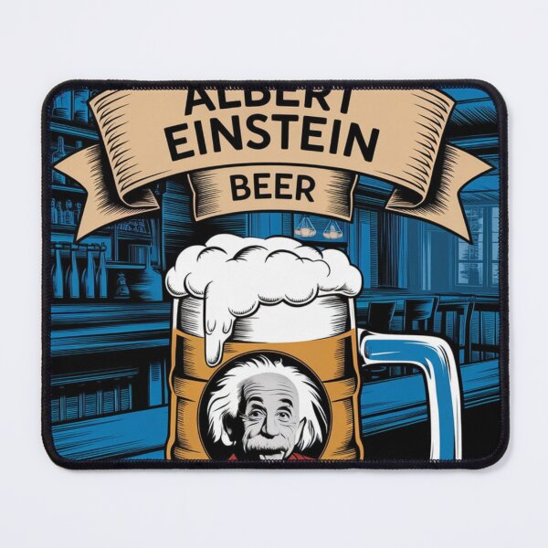 Item preview, albert einstein mug beer designed and sold by martin max.