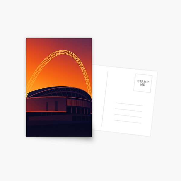 Item preview, Wembley Stadium at Sunset | Minimalist Football Art designed and sold by Final Whistle Art.