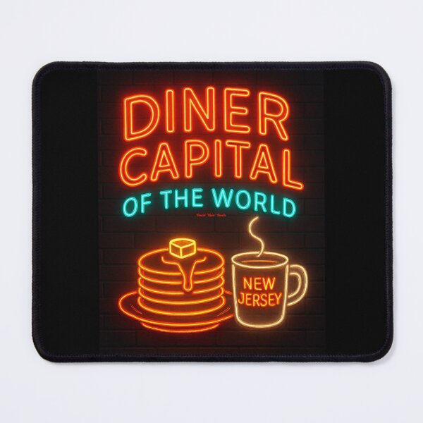 Item preview, Diner Capital of the World – New Jersey Neon Sign designed and sold by MySheetMusicArt.